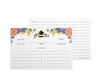 Bee Recipe Card Refill Pack by Lola Design