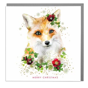 Carte de vœux Fox Happy Christmas Holiday