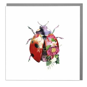 Carta d'arte vuota coccinella