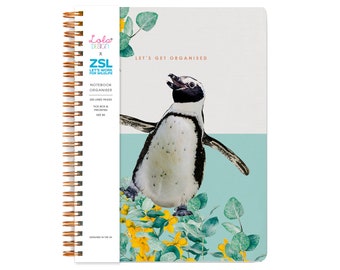 Wiro Bound Penguin Organiser / Notebook - Lola Design x ZSL