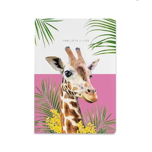 Giraffe Luxus A5 liniertes Notizbuch - Lola Design x ZSL