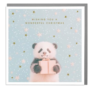 Panda - Cartão de Natal maravilhoso por Lola Design