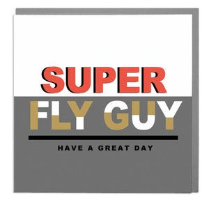 Cartão de Aniversário Super Fly Guy