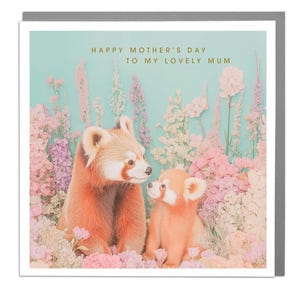 Rote Pandas - Alles Gute zum Muttertag Karte von Lola Design
