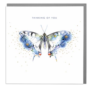 Thinking Of You Schmetterlings-Grußkarte