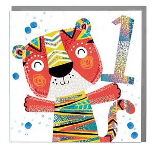 Cartão de Aniversário da Idade do Tigre 1