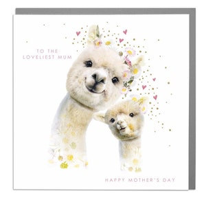 Muttertagskarte Alpakas To The Loveliest Mum by Lola Design