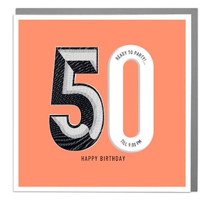 Carte du 50e anniversaire