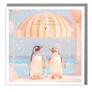 Pingüinos: una tarjeta de cumpleaños que me encanta de Lola Design