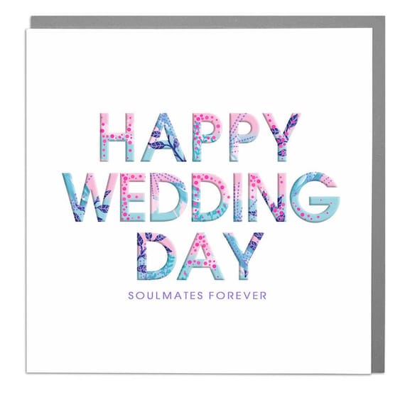 Happy Wedding Day Card | Etsy