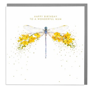 Dragonfly Mum Birthday Card by Lola Design