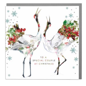 Cranes Special Couple Christmas Card image 1
