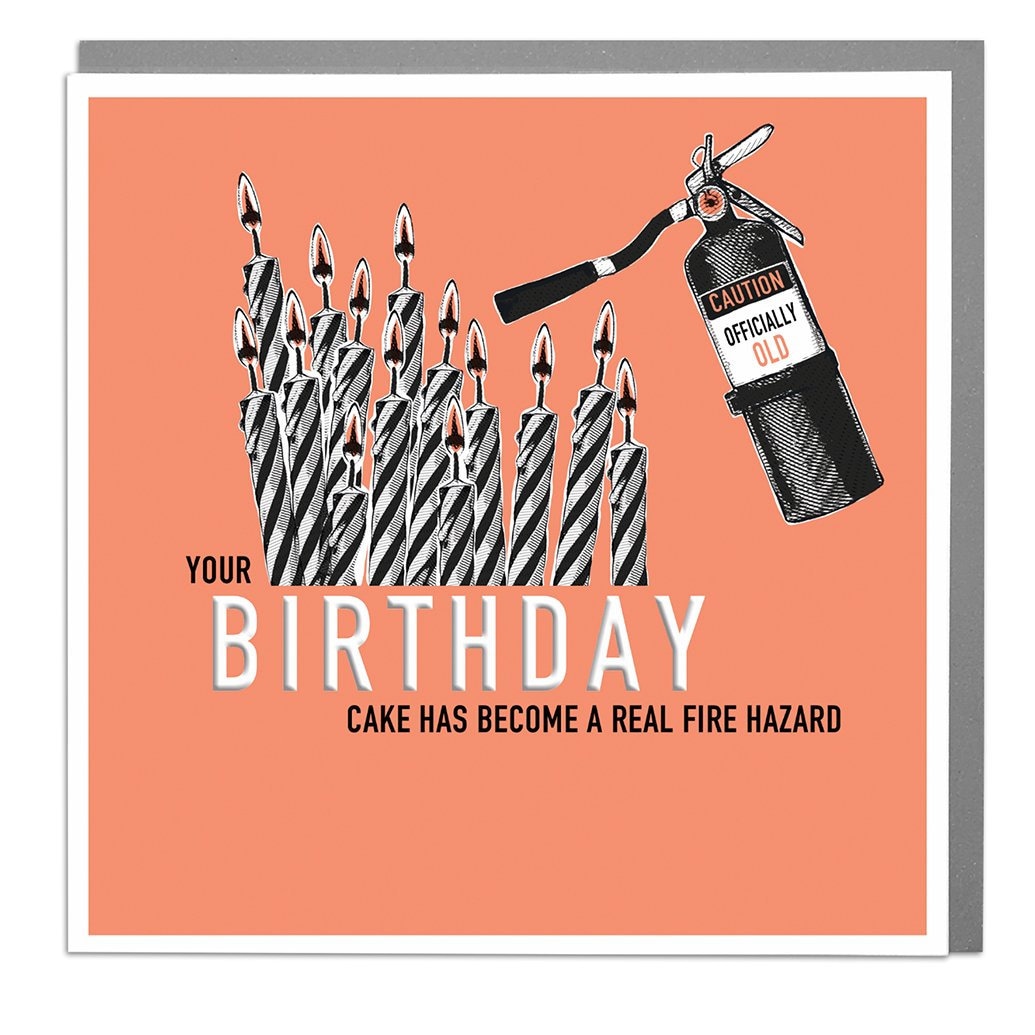 Funny Fire Hazard Happy Birthday Card for Him - Etsy UK