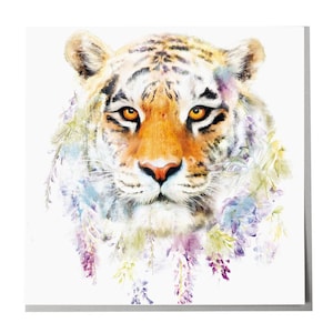 Tigre blanc Carte de vœux