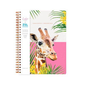 Wiro Bound Giraffe Organiser / Notebook - Lola Design x ZSL