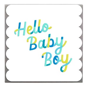 New Baby Boy Card by Lola Design