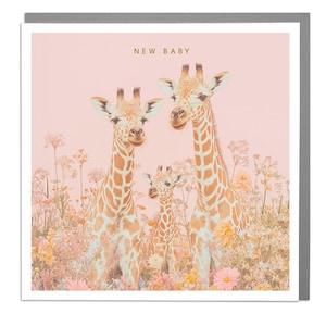 Giraffe: nieuwe babykaart van Lola Design