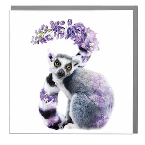 Ring Tailed Lemur blank Card
