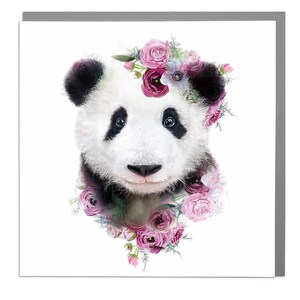 Panda Blanko-Grußkarte