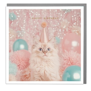 Happy Birthday Cat van Lola Design