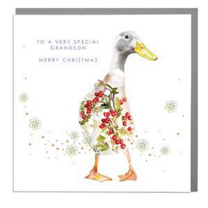 Runner Duck Nipote Buon Natale Biglietto di auguri natalizi