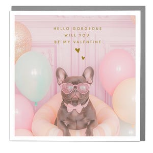 Frenchie - Hello Gorgeous - Valentijnsdagkaart van Lola Design