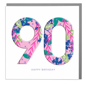 90th milestone Birthday Card