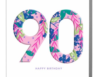 90th milestone Birthday Card