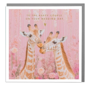 Giraffe - trouwdagkaart van Lola Design