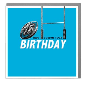 Rugby Happy Birthday Karte Hier Scrums Your Birthday
