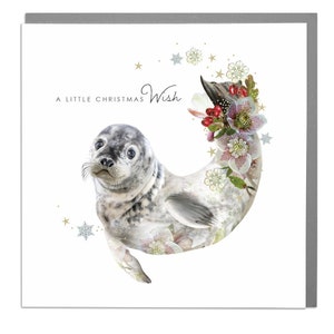 Mignon Sceau Joyeux Noël Carte de vœux