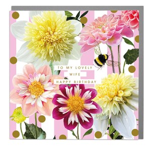 Cartão de aniversário da esposa por Lola Design x Dahlia Beach