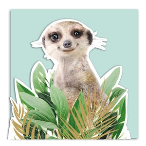 Meerkat Leuke Wenskaart, 3D - Lola Design x ZSL