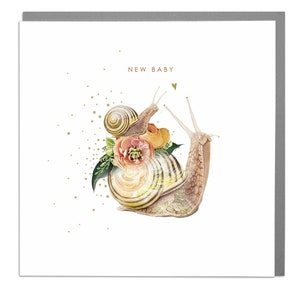 Snails Gefeliciteerd nieuwe babykaart van Lola Design