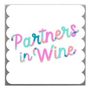 Carte de vœux de Joyeux anniversaire de Partners In Wine par Lola Design
