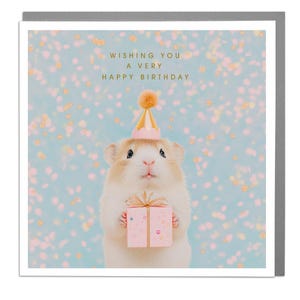 Cartão de feliz aniversário para porquinho da Índia por Lola Design