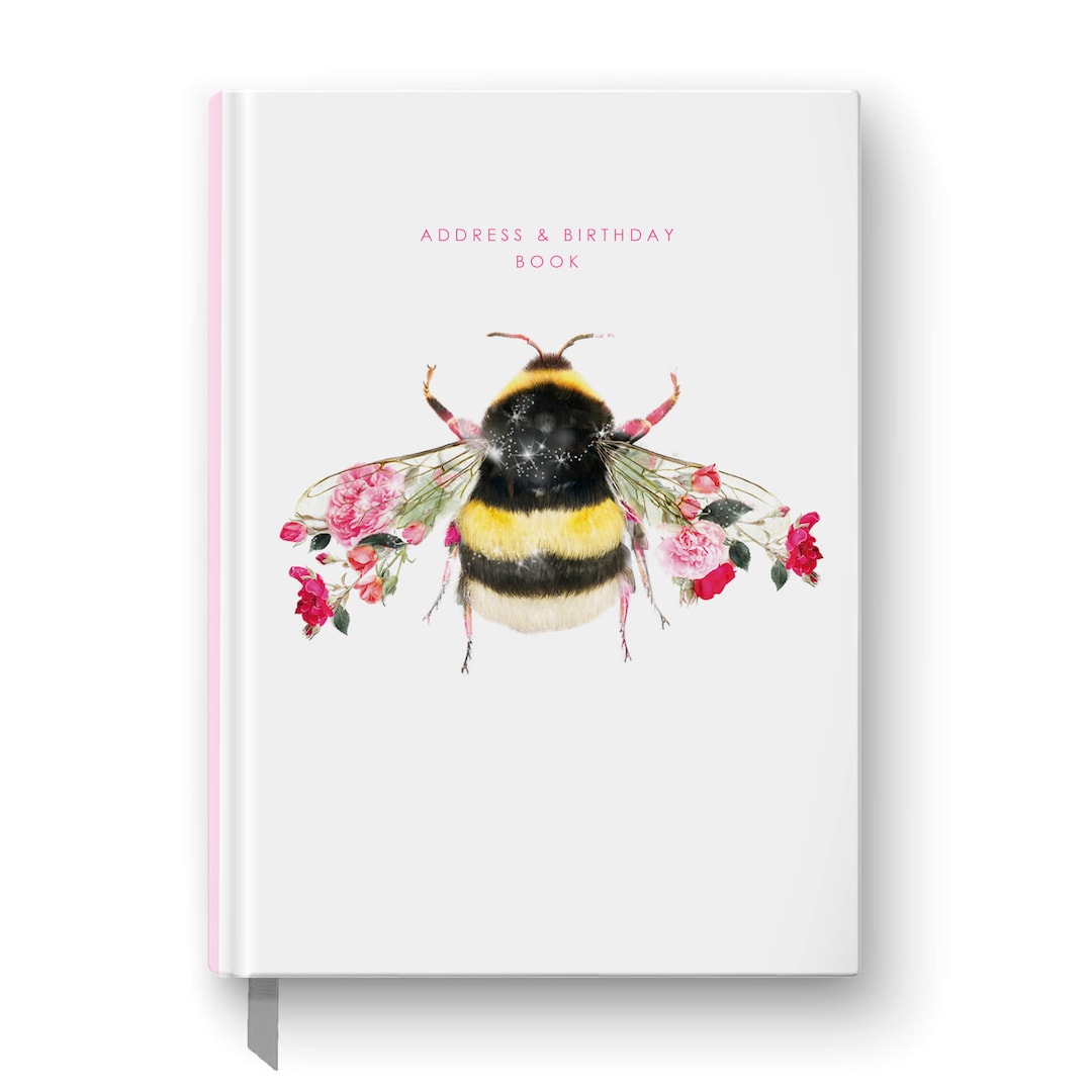 A5 Bee Address and Birthday Book Etsy