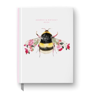 A5 Bee Address and Birthday Book
