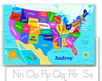 United States Map Placemat Practice - Il 340x270.5497665516 T7g6 