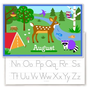 Personalized Camping Placemat for Kids