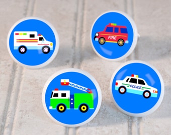 Kid's Heroes Drawer Knobs, Ceramic Drawer Knobs, Decorative Knobs (Singles and Sets of 4), Kid's Bedroom Decor, Kids Nursery Decor