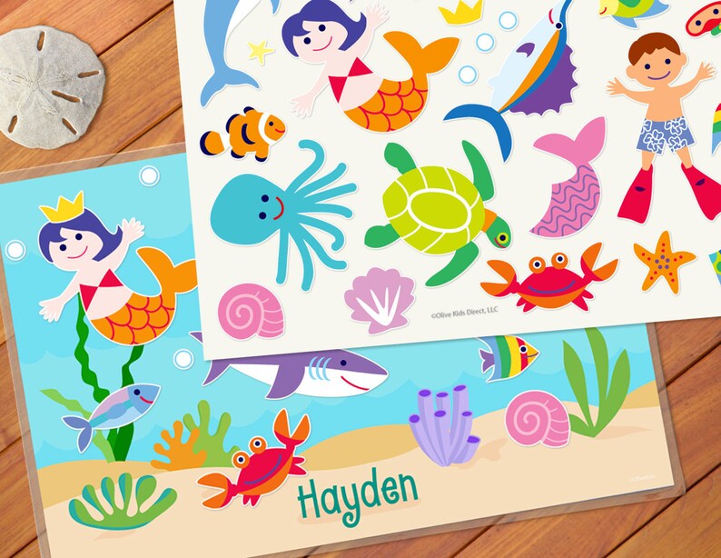 Olive Kids Personalized Ocean Play Mat Etsy