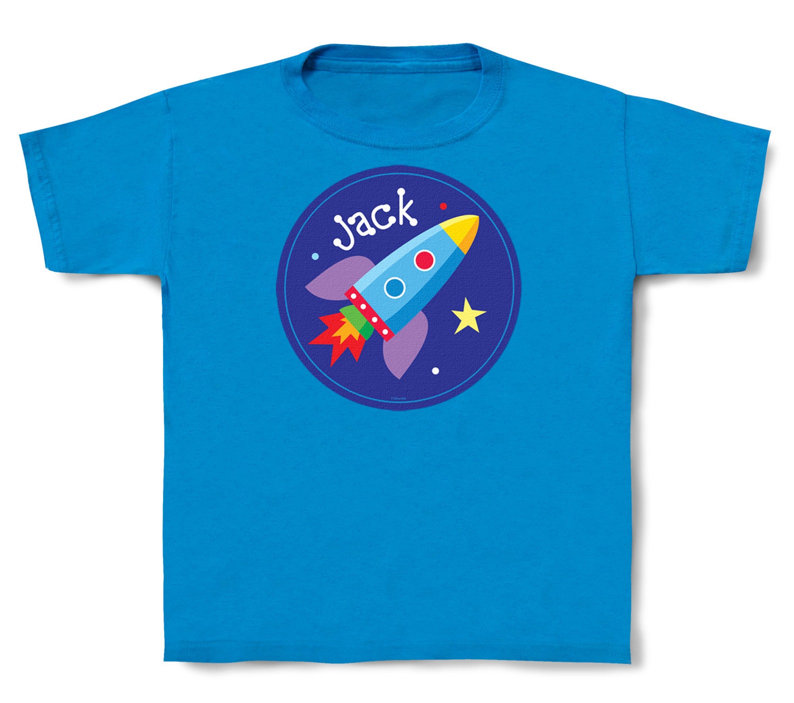 Personalized Kids outer Space T-shirt. Cotton. | Etsy