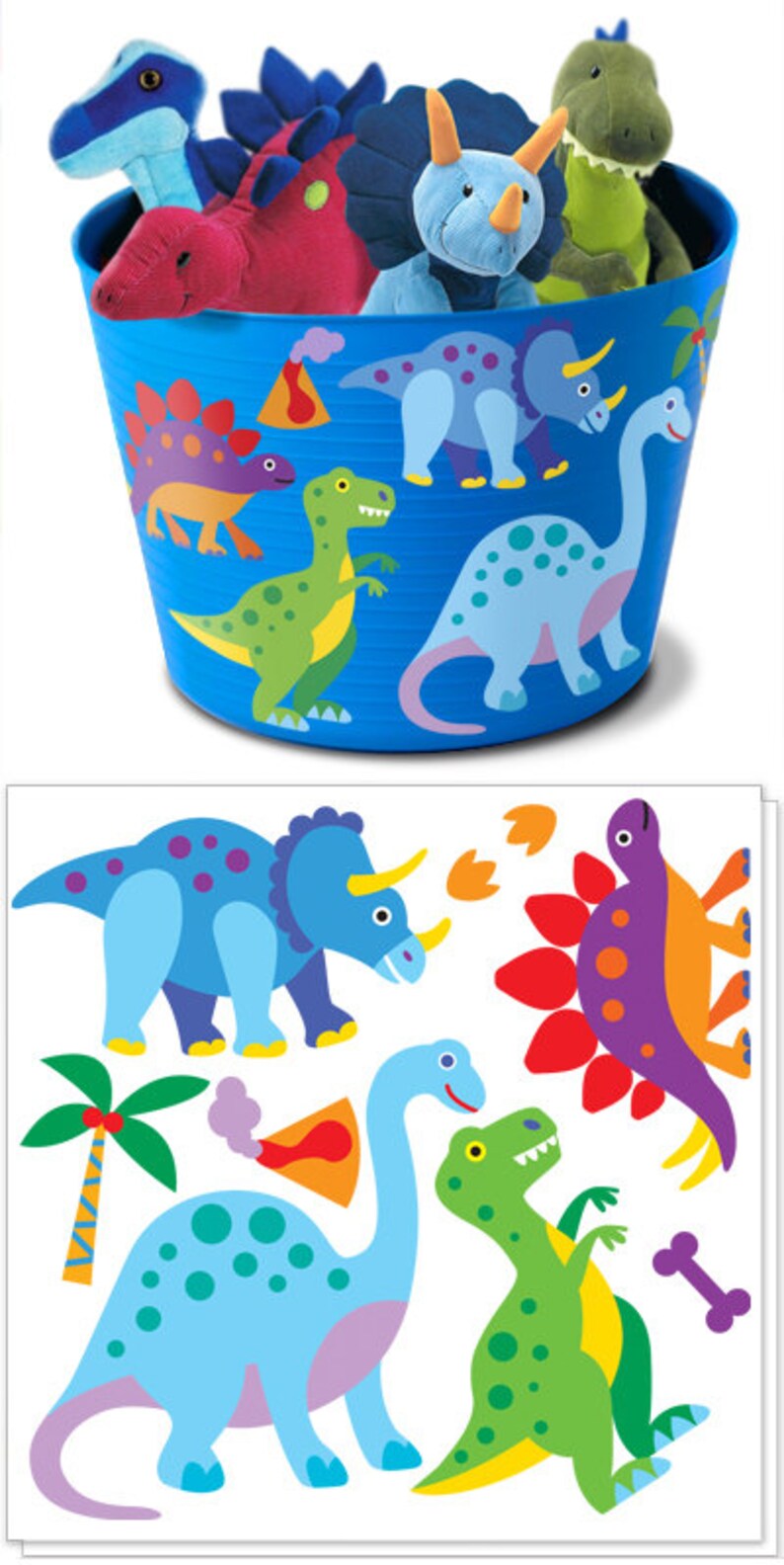 Olive Kids Dinosaur Land Peel and Stick Wall Decal Cut Outs Etsy