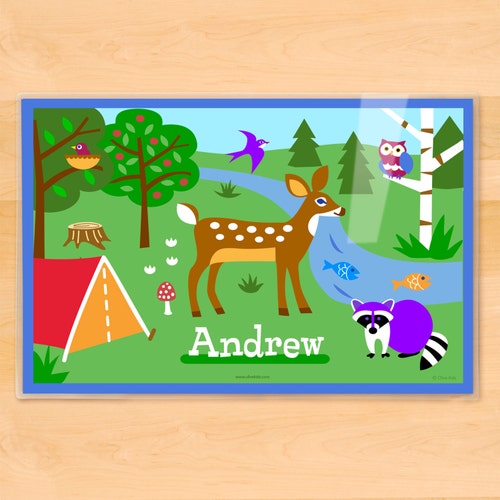 Personalized Placemat Personalized Kids Placemat Laminated Etsy