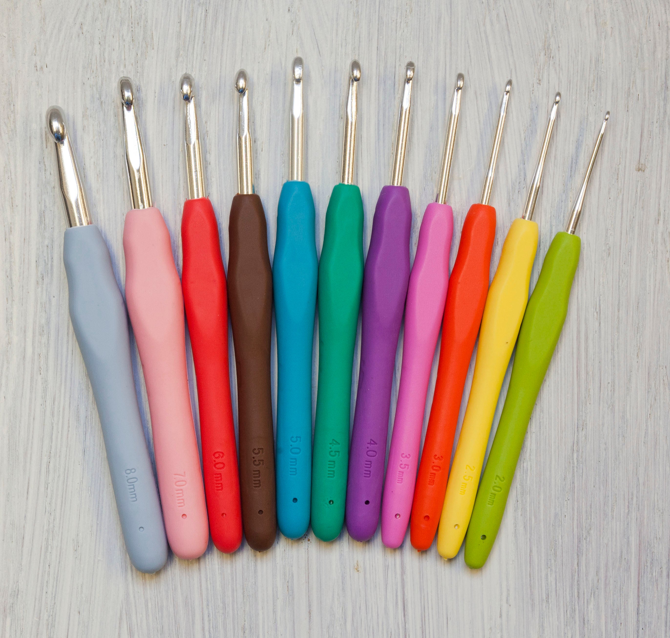 Crochet Hook Set Ergonomic 11 sizes Etsy