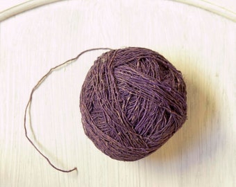Hemp Yarn in Purple