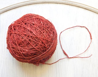 Hemp Yarn in Red
