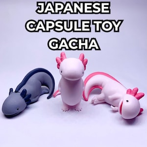 Axolotl Mini Figure Set 3pcs Japanese Capsule Toy Collectibles