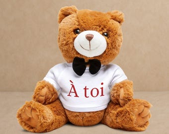 Valentine Teddybär mit T-Shirt A toi